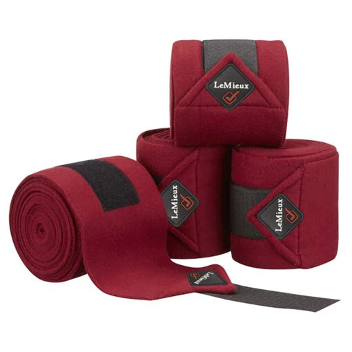 Bandages LeMieux Luxury Rood-middenroze -Lemieux Verkoopwinkel bandages lemieux luxury rood