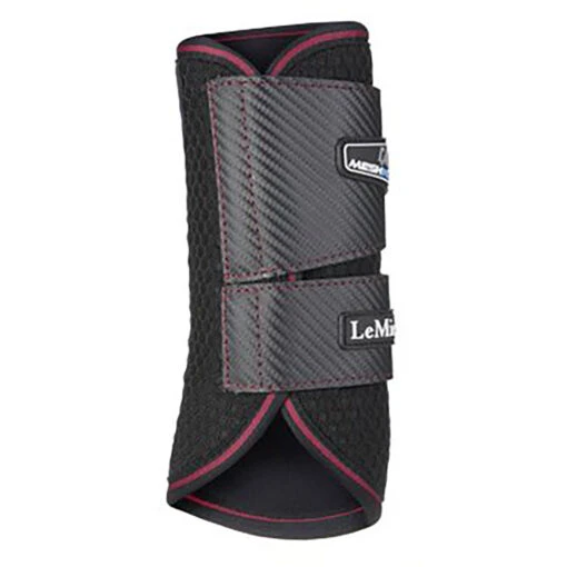 Beenbeschermers LeMieux Carbon Mesh Zwart-rood -Lemieux Verkoopwinkel beenbeschermers lemieux carbon mesh zwart